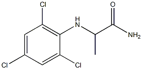 2-[(2,4,6-trichlorophenyl)amino]propanamide 结构式