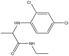 2-[(2,4-dichlorophenyl)amino]-N-ethylpropanamide Structure