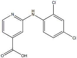 2-[(2,4-dichlorophenyl)amino]pyridine-4-carboxylic acid 化学構造式