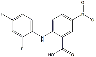  2-[(2,4-difluorophenyl)amino]-5-nitrobenzoic acid