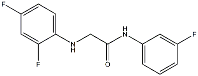 2-[(2,4-difluorophenyl)amino]-N-(3-fluorophenyl)acetamide|