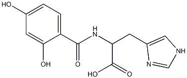 2-[(2,4-dihydroxybenzoyl)amino]-3-(1H-imidazol-4-yl)propanoic acid