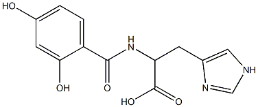  2-[(2,4-dihydroxybenzoyl)amino]-3-(1H-imidazol-4-yl)propanoic acid