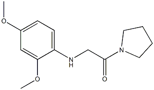 2-[(2,4-dimethoxyphenyl)amino]-1-(pyrrolidin-1-yl)ethan-1-one 结构式