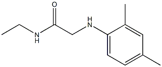 2-[(2,4-dimethylphenyl)amino]-N-ethylacetamide,,结构式