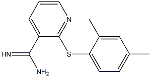 2-[(2,4-dimethylphenyl)sulfanyl]pyridine-3-carboximidamide