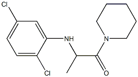 2-[(2,5-dichlorophenyl)amino]-1-(piperidin-1-yl)propan-1-one Structure