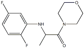 2-[(2,5-difluorophenyl)amino]-1-(morpholin-4-yl)propan-1-one 化学構造式