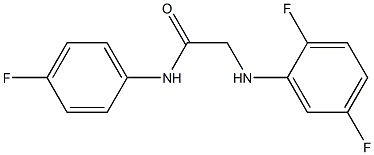 2-[(2,5-difluorophenyl)amino]-N-(4-fluorophenyl)acetamide Structure