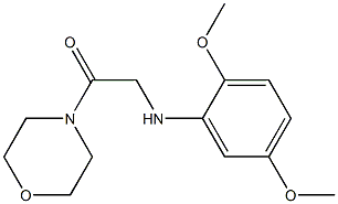 2-[(2,5-dimethoxyphenyl)amino]-1-(morpholin-4-yl)ethan-1-one,,结构式