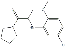 2-[(2,5-dimethoxyphenyl)amino]-1-(pyrrolidin-1-yl)propan-1-one,,结构式