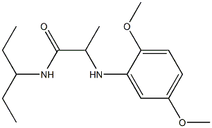 2-[(2,5-dimethoxyphenyl)amino]-N-(pentan-3-yl)propanamide