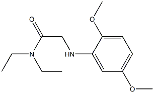 2-[(2,5-dimethoxyphenyl)amino]-N,N-diethylacetamide Struktur