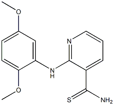 2-[(2,5-dimethoxyphenyl)amino]pyridine-3-carbothioamide,,结构式