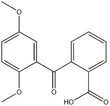 2-[(2,5-dimethoxyphenyl)carbonyl]benzoic acid Struktur