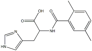 2-[(2,5-dimethylbenzoyl)amino]-3-(1H-imidazol-4-yl)propanoic acid|