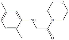 2-[(2,5-dimethylphenyl)amino]-1-(morpholin-4-yl)ethan-1-one 结构式