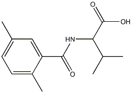 2-[(2,5-dimethylphenyl)formamido]-3-methylbutanoic acid,,结构式