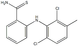 2-[(2,6-dichloro-3-methylphenyl)amino]benzene-1-carbothioamide 化学構造式