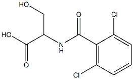 2-[(2,6-dichlorophenyl)formamido]-3-hydroxypropanoic acid