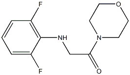 2-[(2,6-difluorophenyl)amino]-1-(morpholin-4-yl)ethan-1-one 结构式