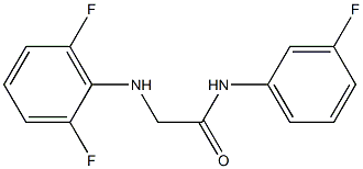 2-[(2,6-difluorophenyl)amino]-N-(3-fluorophenyl)acetamide|