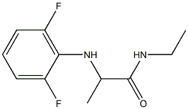 2-[(2,6-difluorophenyl)amino]-N-ethylpropanamide,,结构式