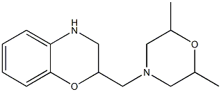 2-[(2,6-dimethylmorpholin-4-yl)methyl]-3,4-dihydro-2H-1,4-benzoxazine Structure