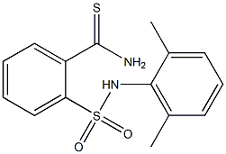 2-[(2,6-dimethylphenyl)sulfamoyl]benzene-1-carbothioamide,,结构式