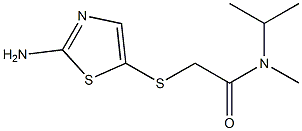 2-[(2-amino-1,3-thiazol-5-yl)sulfanyl]-N-methyl-N-(propan-2-yl)acetamide Structure