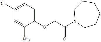 2-[(2-amino-4-chlorophenyl)sulfanyl]-1-(azepan-1-yl)ethan-1-one Struktur