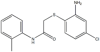 2-[(2-amino-4-chlorophenyl)sulfanyl]-N-(2-methylphenyl)acetamide Struktur
