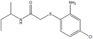 2-[(2-amino-4-chlorophenyl)sulfanyl]-N-(butan-2-yl)acetamide Structure