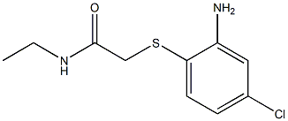 2-[(2-amino-4-chlorophenyl)sulfanyl]-N-ethylacetamide Structure