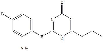 2-[(2-amino-4-fluorophenyl)sulfanyl]-6-propyl-1,4-dihydropyrimidin-4-one