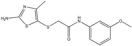 2-[(2-amino-4-methyl-1,3-thiazol-5-yl)sulfanyl]-N-(3-methoxyphenyl)acetamide