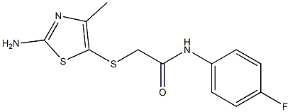 2-[(2-amino-4-methyl-1,3-thiazol-5-yl)thio]-N-(4-fluorophenyl)acetamide