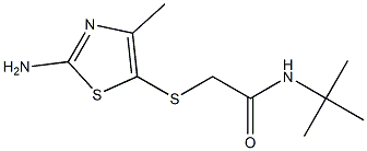 2-[(2-amino-4-methyl-1,3-thiazol-5-yl)thio]-N-(tert-butyl)acetamide