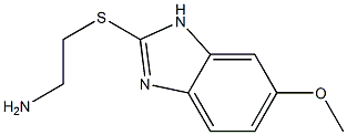 2-[(2-aminoethyl)sulfanyl]-6-methoxy-1H-1,3-benzodiazole 化学構造式