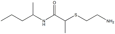 2-[(2-aminoethyl)sulfanyl]-N-(pentan-2-yl)propanamide,,结构式