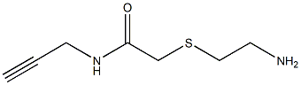 2-[(2-aminoethyl)thio]-N-prop-2-ynylacetamide Structure