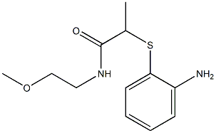 2-[(2-aminophenyl)sulfanyl]-N-(2-methoxyethyl)propanamide|