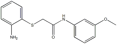 2-[(2-aminophenyl)thio]-N-(3-methoxyphenyl)acetamide Structure