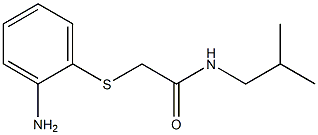2-[(2-aminophenyl)thio]-N-isobutylacetamide Structure