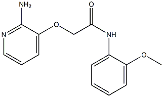 2-[(2-aminopyridin-3-yl)oxy]-N-(2-methoxyphenyl)acetamide,,结构式