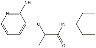 2-[(2-aminopyridin-3-yl)oxy]-N-(pentan-3-yl)propanamide Structure