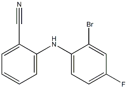 2-[(2-bromo-4-fluorophenyl)amino]benzonitrile|