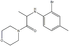  2-[(2-bromo-4-methylphenyl)amino]-1-(morpholin-4-yl)propan-1-one