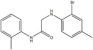 2-[(2-bromo-4-methylphenyl)amino]-N-(2-methylphenyl)acetamide Structure