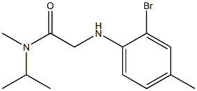 2-[(2-bromo-4-methylphenyl)amino]-N-methyl-N-(propan-2-yl)acetamide|